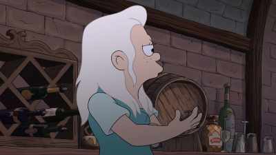 [scoffs] Look at all those fools dancing.
It would be so... - Disenchantment