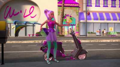 [scooter engine sputters] - Barbie: A Touch of Magic