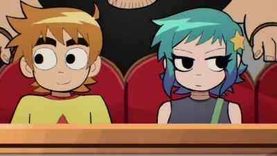 - [Scott grunts]
- [Ramona grunts] - Scott Pilgrim Takes Off