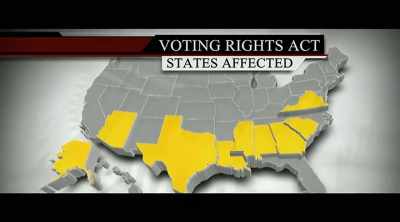 SCOTT PELLEY: The Voting Rights
Act requires nine states - All In: The Fight for Democracy