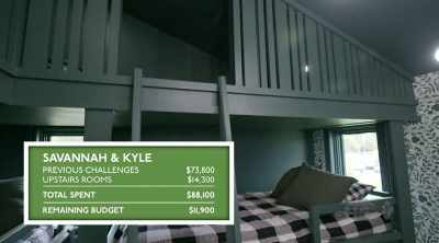 Scott: Savannah and Kyle were
hoping to keep costs down - Renovation Resort