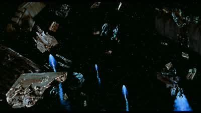 Scouting for a landing zone. - Starship Troopers