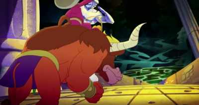 -(screaming)
-(groans) - Legend of the Three Caballeros