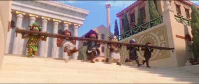 (screaming and grunting) - Playmobil: The Movie