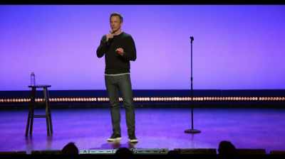 Screaming, "I do not like this." - Seth Meyers: Lobby Baby
