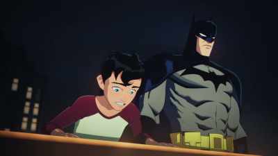 [screaming] - Batman and Superman: Battle of the Super Sons
