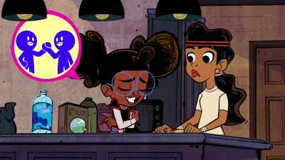 - (screams)
- (crash) - Marvel's Moon Girl and Devil Dinosaur