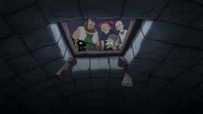 -[screams and grunts]
-[objects clatter] - Disenchantment