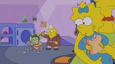 [screams] - Maggie Simpson in The Force Awakens from Its Nap