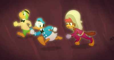 -(screeching)
-(thuds) - Legend of the Three Caballeros