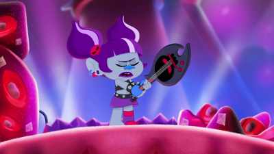‐ [ screeching ]
Yow! Spoke too soon! - Trolls: TrollsTopia