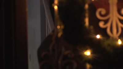 [Screen door closing]
[Sighs] - Merry Birthday, Happy Christmas
