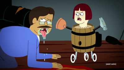 Screw you, ya dingleberry
poo poo face. - JJ Villard's Fairy Tales