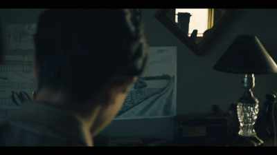 -(SCRIBBLING)
-(FOOTSTEPS APPROACHING) - The Plot Against America