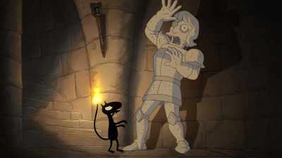 Sculpted in a bizarre
and unlikely pose. Huh. - Disenchantment