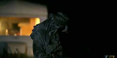 (scythe slices)
(squelching) - Amityville Scarecrow