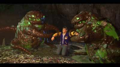 -[sea monsters snarl]
-[Chris grunts] - Mermaid Magic