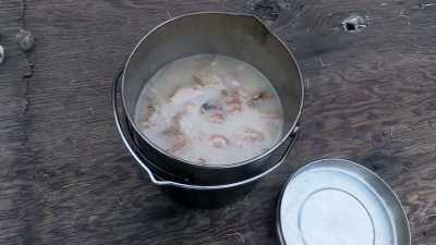 Seal fat soup... that's
what's for dinner tonight. - Alone: Frozen