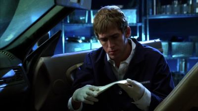 Seat's been pushed
all the way back. - CSI: Crime Scene Investigation