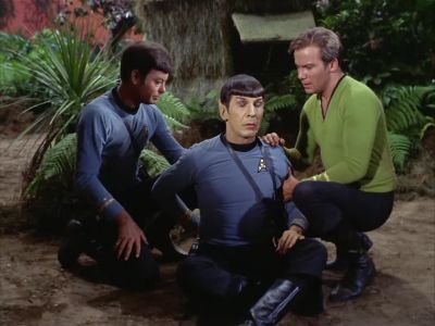 Second-degree burns. - Star Trek
