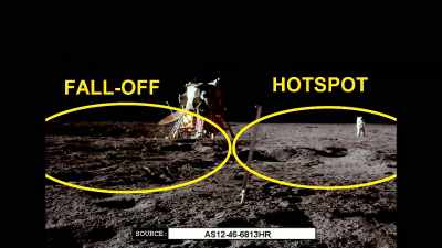 Secondly, NASA itself denies
that the sand beneath - American Moon