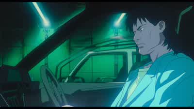 Security, whose official vehicles are in the basement parking lot? - Ghost in the Shell