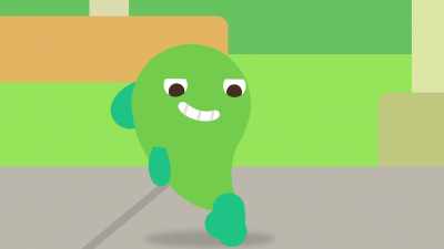See? I get around by walking on my tail. - Sago Mini Friends