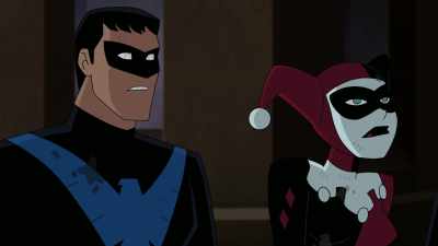 - "...see you later, toots"?
- Hey, you were the one who... - Batman and Harley Quinn