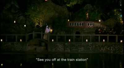 "See you off at the train station" - The Bold, the Corrupt and the Beautiful