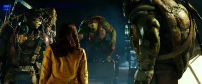 See she's looking at us like we're freaks - Teenage Mutant Ninja Turtles