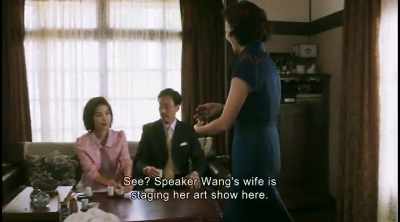 See? Speaker Wang's wife is
staging her art show here. - The Bold, the Corrupt and the Beautiful