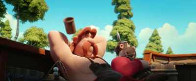 See the serp?
He is needed to collect mistletoe - Asterix: The Secret of the Magic Potion