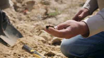 SEE THIS? THAT'S ANCIENT PLANT
MATERIAL. IT'S CARBON NOW. - Dino Hunters