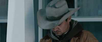 ("SEE YOU IN HELL" BY JOEY
STYLEZ PLAYS FROM INSIDE SHACK) - Wind River