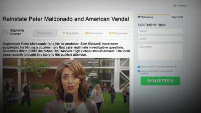 Seeing the buzz our documentary got,
local news returned my call immediately. - American Vandal