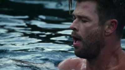 Self-preservation, your
body is going, "get out!" - Limitless with Chris Hemsworth