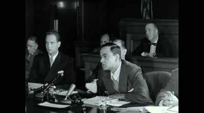 Senator Joseph McCarthy:
Can you answer - Bully. Coward. Victim. The Story of Roy Cohn