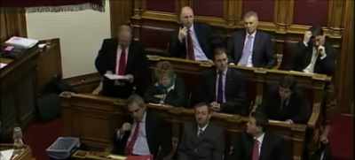 Senator Perchard denied the claim saying, - The Spider's Web: Britain's Second Empire