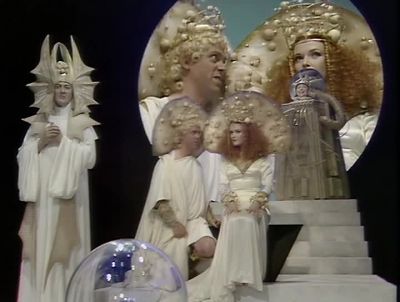 Send him to the sprouting chamber No wait - Blackadder's Christmas Carol