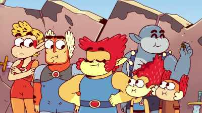 [sentimental music playing] - ThunderCats Roar