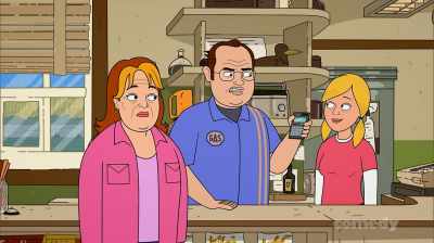 [serene female voice] Fatty-two. - Corner Gas Animated