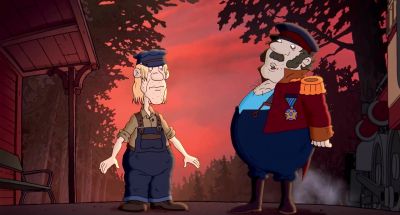 Serge you stay here and watch monkeys I get us coffee - The Rugrats Movie