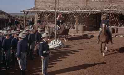 - Sergeant, present arms.
- Company, present arms. - Duel at Diablo