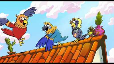 [Sergio squawks] - The Casagrandes Movie