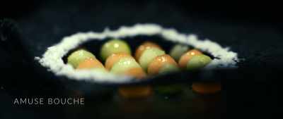 SERVER: Here we have
a compressed and
pickled cucumber melon, - The Menu