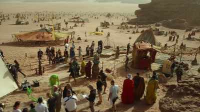 Set dec designed all the tents,
and now it's October. - The Skywalker Legacy