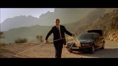 Seven. Two. Time's up. Don't make me drag you out. - The Transporter