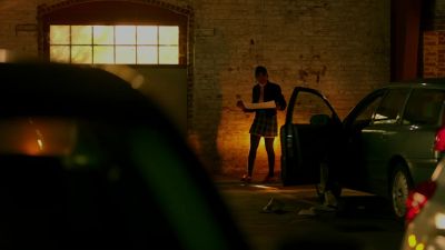 (several car alarms blaring)
Little green man, - Legacies