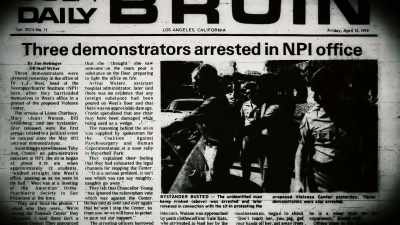 Several students were even arrested after they chained themselves to Dr. West's desk. - The Minds of Men