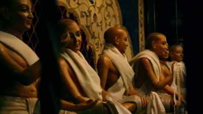 -Sexuality had a very
fearful element to it, - Krishnas: Gurus. Karma. Murder.
